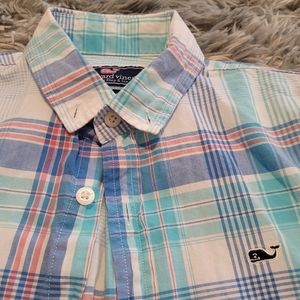 Vineyard Vines Boys Button Down Shirt Small